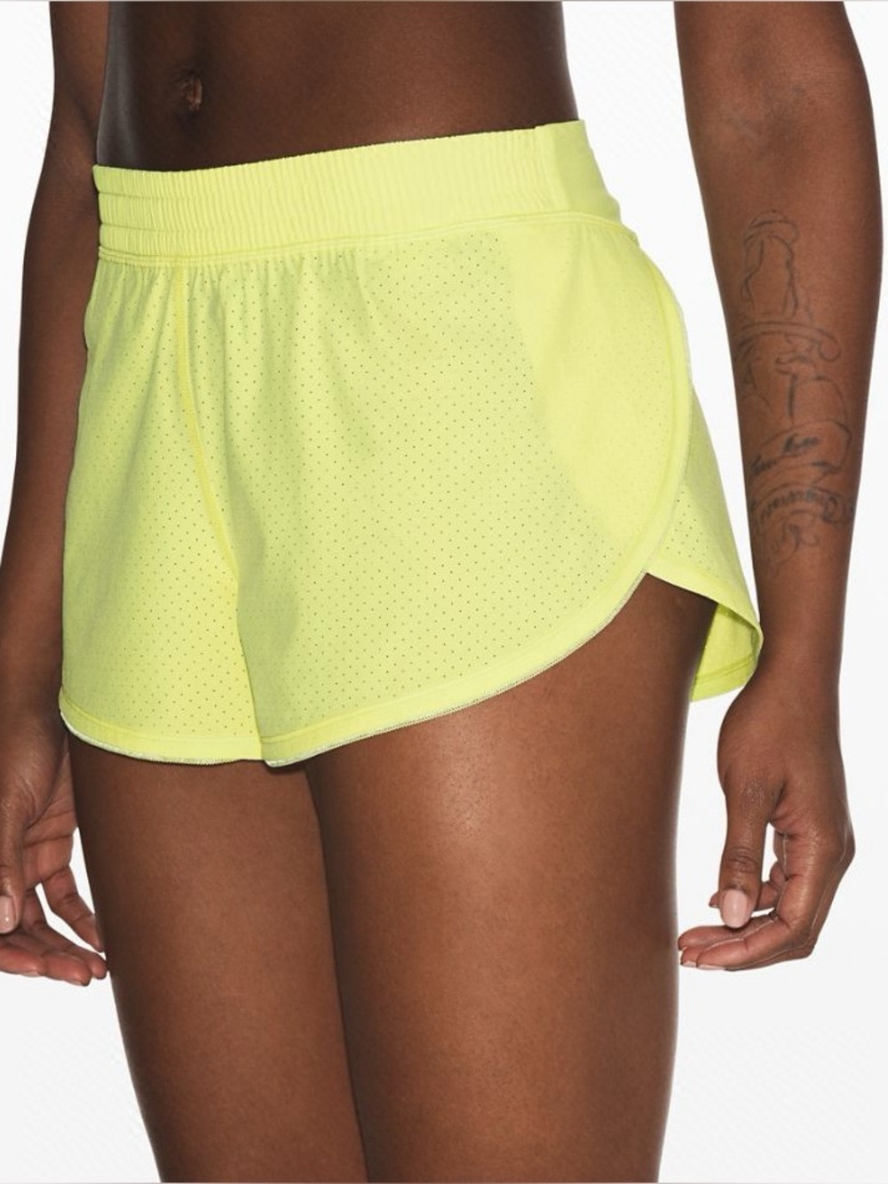 Lululemon Surefire Short High Rise Swift Shorts Florid Flash 12